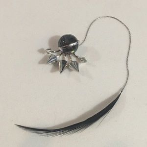 Fendi Spiked Earring w/Mother of Pearl